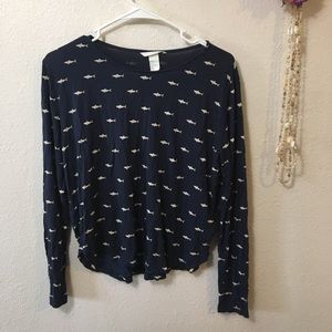 Long sleeve shark shirt